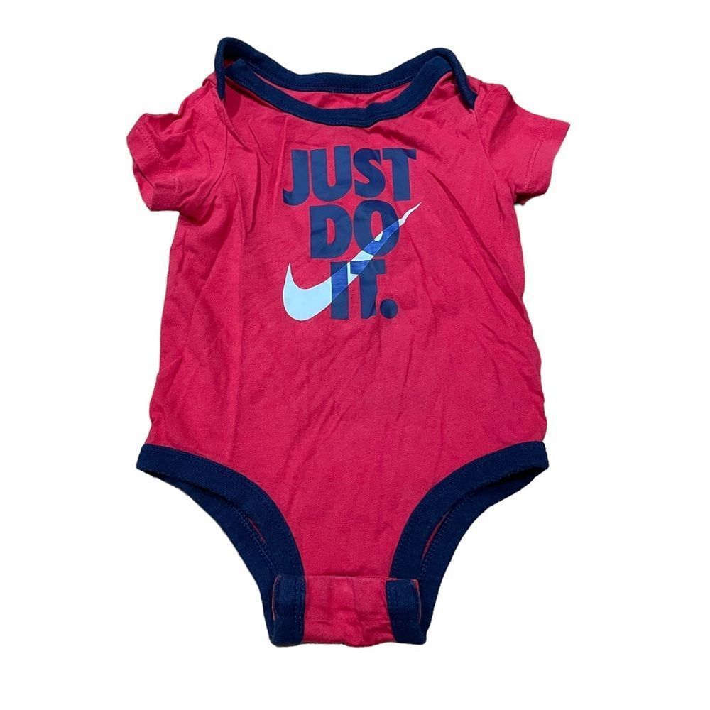 Nike Red Graphic Onesie Bodysuit